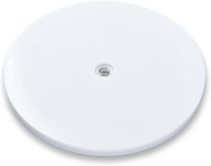 6 inch Small Lazy Susan Turntable Acrylic Ball Bearing Rotating Tray for Spice Rack Table Cake Kitchen Pantry Decorating Bathrooms, 20-lb Load Capacity (360˚ Rotation) – White