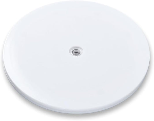6 inch Small Lazy Susan Turntable Acrylic Ball Bearing Rotating Tray for Spice Rack Table Cake Kitchen Pantry Decorating Bathrooms, 20-lb Load Capacity (360˚ Rotation) – White
