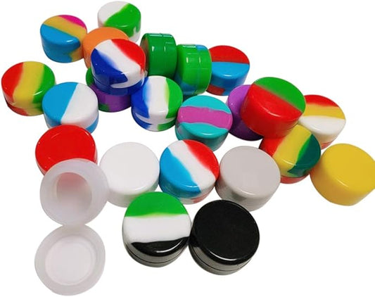 5ML 50pcs Lots Silicone Container Silicone Jars For Concentrate Box