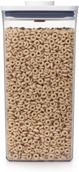 OXO Good Grips POP Container - Airtight Food Storage - Big Square Tall 6.0 Qt Ideal for bulk snacks and cereal