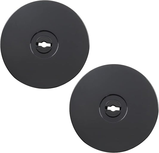 4 Inch Acrylic Turntable Organizer, 2 Pcs Black 360 Degree Rotation Round Turntable for Kitchen Pantry Table Countertop Cabinet Decorating