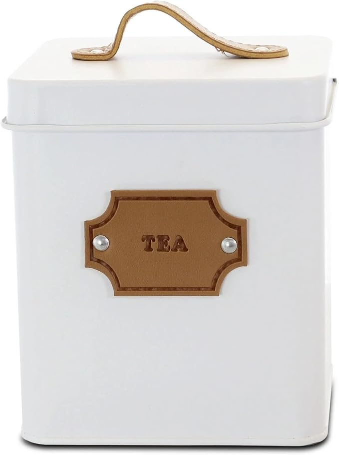 Megachef Storage and Organization Food and Coffee Canister Set Collection, 5 Piece, Matte White