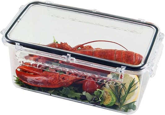 Airtight Food Storage Container With Lid (91.3oz) BPA-Free | Meal Prep | Microwave, Freezer and Dishwasher Safe | Leak-Proof | Kitchen Fridge Organizer Boxes | Fresher Food