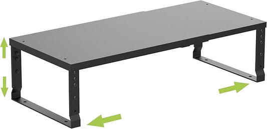 Expandable Cabinet Shelf Organizer Storage Spice Rack Shelves for Kitchen Stackable Adjustable Pantry Cupboard Bathroom Countertop Desktop(1Pack/Black/Large)