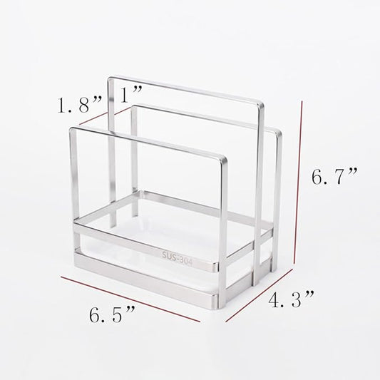 Kitchen Organizer with Utensil Holder,Pot Rack and Cutting Board Holder,Stainless Steel