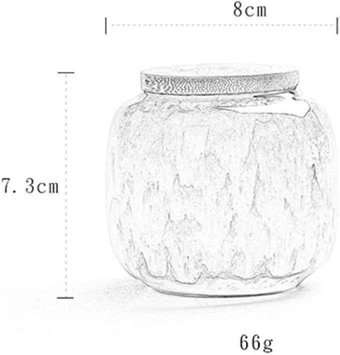 YYW Ceramics Tea Caddies Sugar Bowl Cereal Containers Storage Jars with Airtight Bamboo Lid for Food Storage Candy Cookie Buffet Coffee Oatmeal Tea Sugar Container (Rogue red carmine)