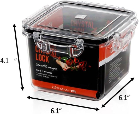 Airtight Food Storage Container With Lid (40.6 oz) - Leak-Proof Large container| BPA-Free | Meal Prep | Microwave, Freezer and Dishwasher Safe | Kitchen Fridge Organizer Boxes | Fresher Food