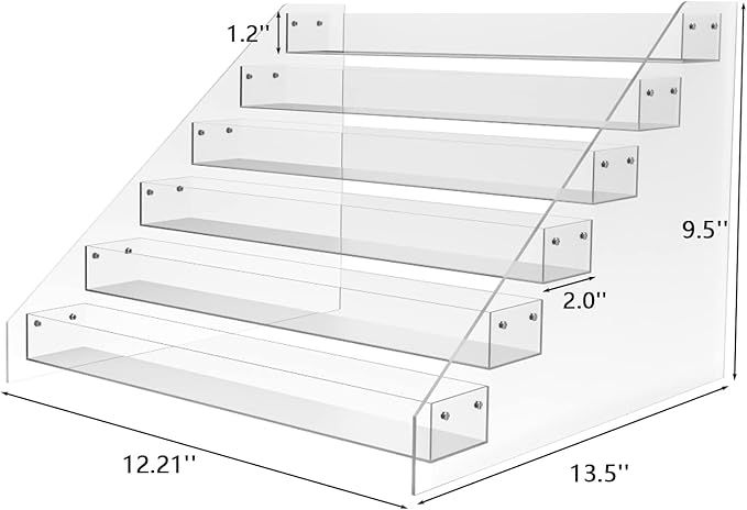 WUIVIUT Spice Rack Organizer For Cabinet, Acrylic Tier Spice Shelf Can Storage Organizer for Kitchen Pantry Countertop