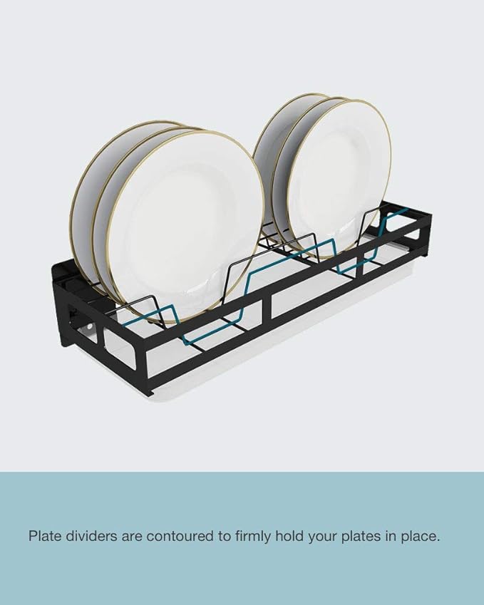 Wall-mounted Kitchen Organizer Set - Plate Rack, Bowl Rack, Pot Lid Holder/Cutting Board Holder, Knife Rack, Spice Rack, Utensil Holder. Choose Your Own Combination.