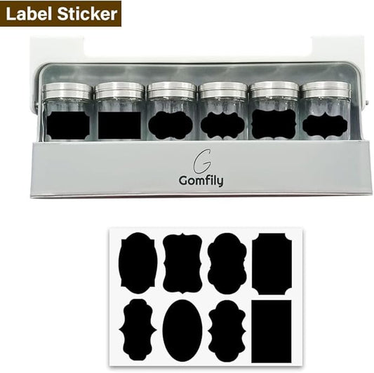 Kitchen Spice Jar Rack Drawer Under Cabinet Space Rack Organizer Stylish Unique Modern Kitchen Gudget with Stickers