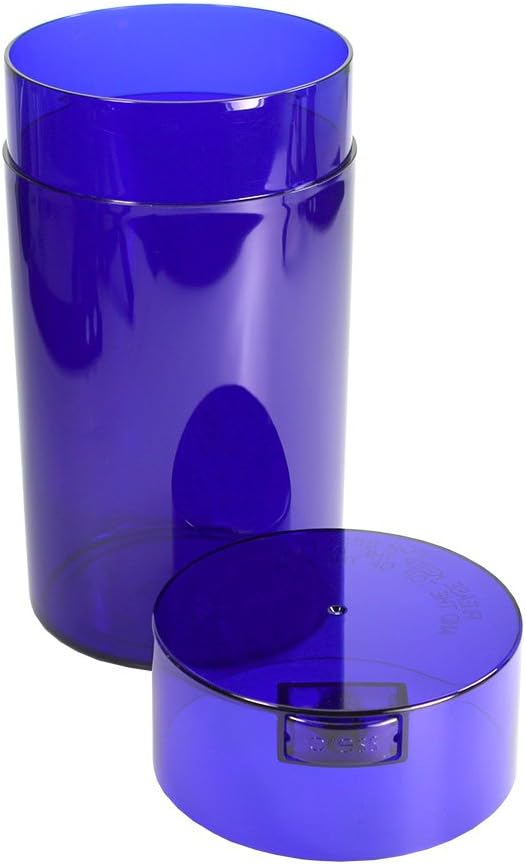 Tightvac 3 to 12 Oz Vacuum Sealed Storage Container, 1.3-Liter/1.1-Quart, Blue Tint