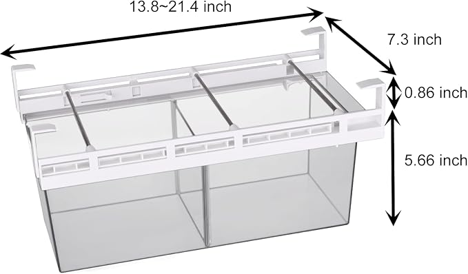 Yatmung 2 Pack Extra-Large Deli Drawer Organizer for Refrigerator Pull Out - Fridge Organization Bin for Meat, Cheese, Produce - Sliding Storage Containers