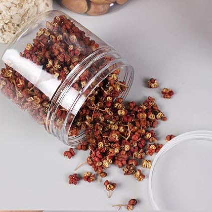 Lawei 12 Pack Plastic Jars with Lids, 16 Oz Clear Storage Jars with Black Screw Lids, Refillable Round PET Plastic Containers Wide Jar for Dry Food, Spice, Nuts, Candies, Honey Jam