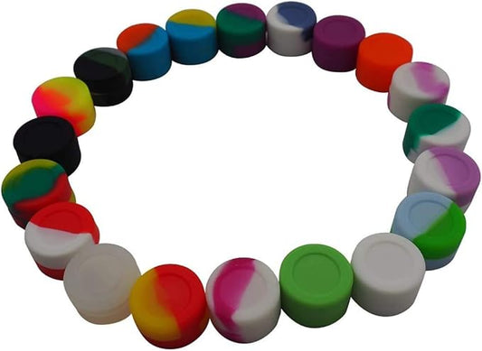3ml Lots Silicone Container Box 18 colors 500pcs
