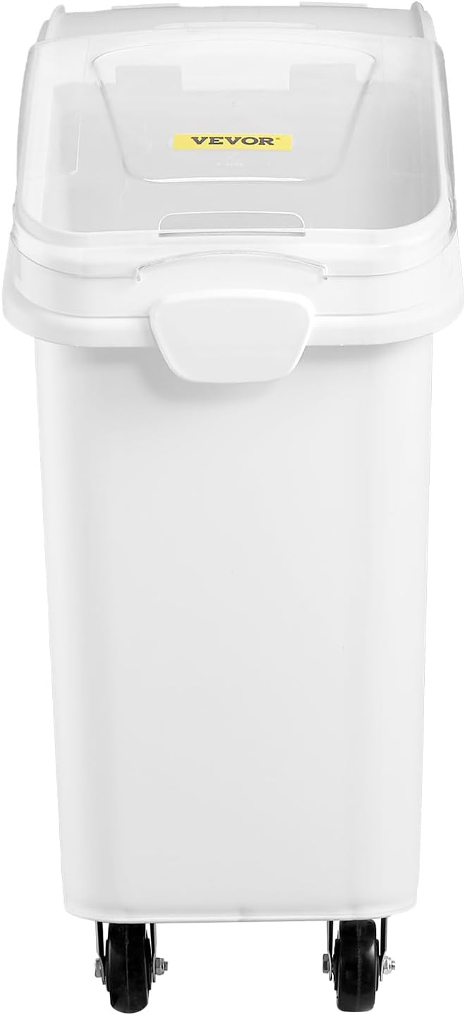 VEVOR 21 Gallon Ingredient Bin with Scoop 400 Cup Ingredient Bin with Sliding Lid Commercial Food Storage for Kitchen