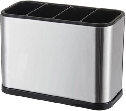WAHSAN Flatware Caddy Stainless Steel Cutlery Holder Organizer, 7 L X 3.4 W X 5 H