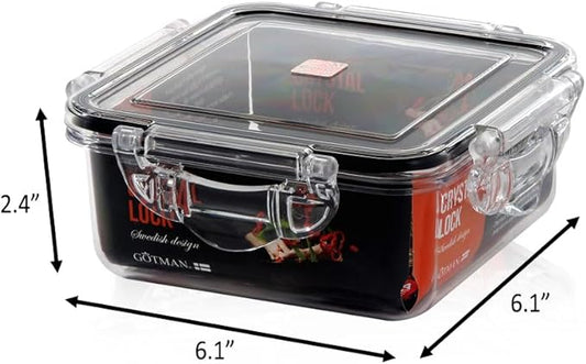 Airtight Food Storage Container With Lid (26.4 oz) - Leak-Proof Lunch Box | BPA-Free | Meal Prep | Microwave, Freezer and Dishwasher Safe | Kitchen Fridge Organizer Boxes | Fresher Food