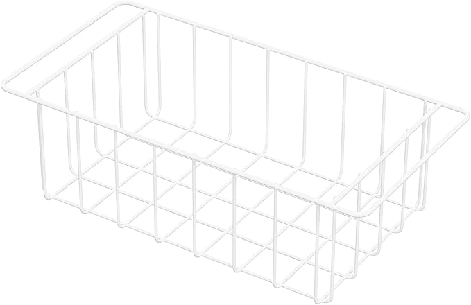 16.5 Inch Chest Freezer Organizer Storage Baskets Bins Metal Wire, Settle freezer chaos and reduce food waste effectively, Durable, Fully Use Space, Improve Air Circulate, 2 Pack
