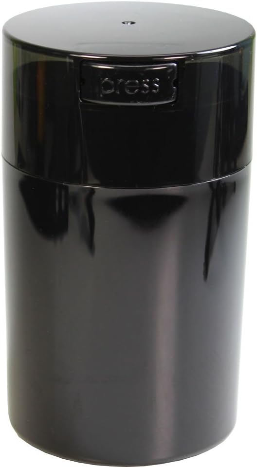 Tightvac - 1 oz to 6 ounce Airtight Multi-Use Container,Black Pearl