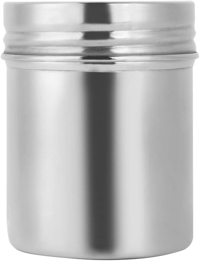 Stainless Steel Canister, Sealed Container Coffee Container 304 Stainless Steel Sealed Storage Jar Portable Tea Coffee Beans Container Large for travel outdoor camping(Large 14. 4x10. 6x1in)