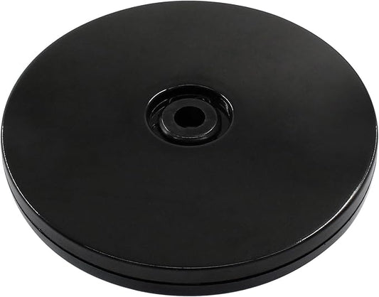 Small Mini Turntable Organizer 4 Inch, Black Acrylic Rotating Turntable Platter Swivel Plate Tray for Pantry Cabinet Spice Rack Cake Table Makeup