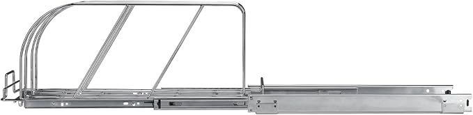 VEVOR Pan and Pot Rack, Expandable Pull Out Under Cabinet Organizer, Cookie Baking Pans tray Organization, Adjustable Wire Dividers, Steel Lid for Kitchen Cabinet & Pantry, 9.5"W