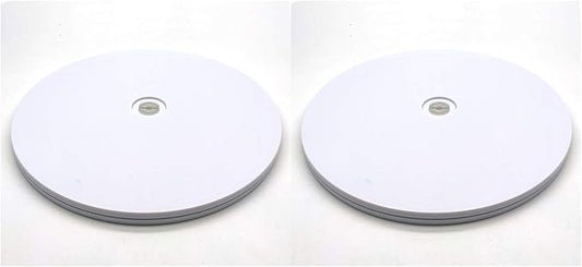 Rotating Lazy Suzan,2-Pack,Susenya 7 inches Acrylic Lazy Susan White