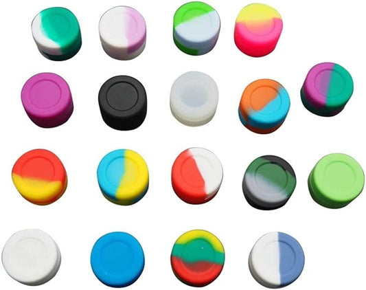 3ml Lots Silicone Container Box 18 colors 100pcs