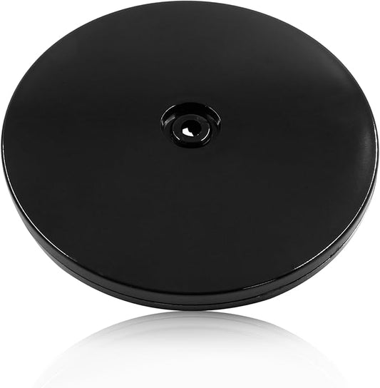 2 Pack 6 inch Lazy Susan Turntable - Black Acrylic Ball Bearing Rotating Tray for Cake, Spice Rack - Perfect for Kitchen Pantry with 360˚Rotation