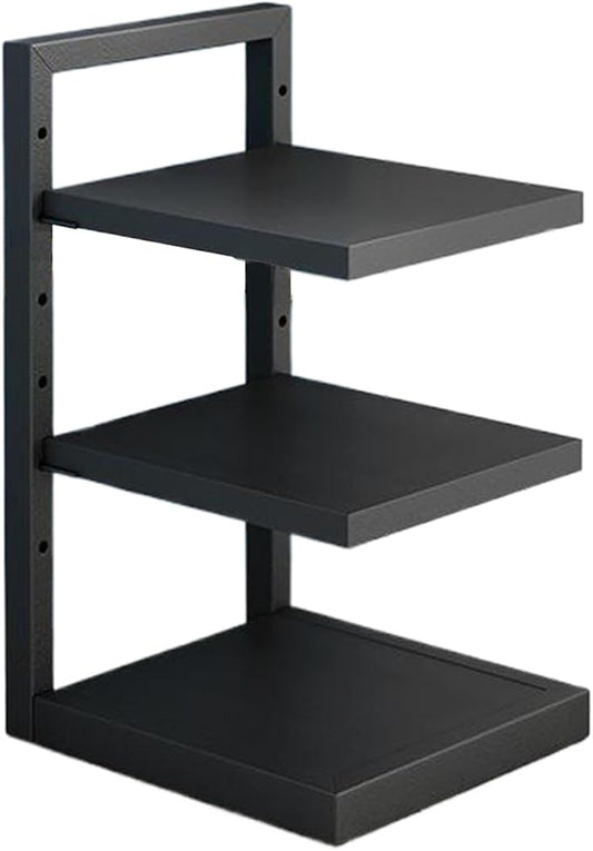 Adjustable 3-4 Tier Pots and Pans Organizer Rack - Heavy Duty 21” Cabinet Storage Solution for Kitchen, Snap-on Pan Organizer with Panels (Three Layers)
