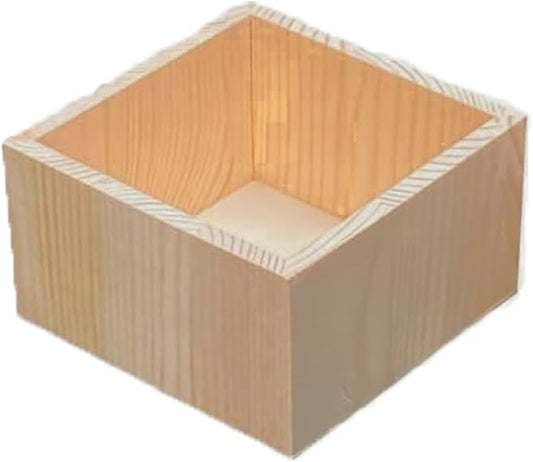 Bamboo drawer organizer Kitchen Utensil Organizer Cutlery Box for Dresser Makeup Tool Office Desk Supplies Storage and Accessories 1pcs 4"x 4"x 2"