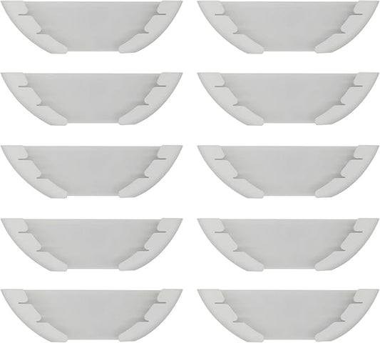 Universal Pot Lid Organizer for Cabinet, 10 Pcs Pan Lids Organizers Inside Cabinet Door Wall Mount Pots Top Storage Rack Holder for Kitchen, Fits 6" to 13.5" (10pcs white)