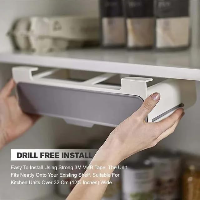 Kitchen Spice Jar Rack Drawer Under Cabinet Space Rack Organizer Stylish Unique Modern Kitchen Gudget with Stickers
