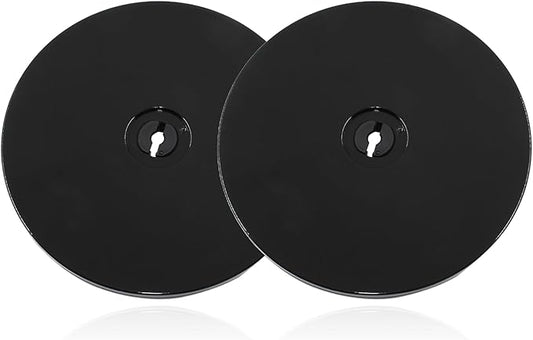 6” Black Acrylic Turntable Organizer, 2Pcs Rotating Organizer Swivel Plate for Bathroom Kitchen Cabinet Table Spice Rack Cake Pantry