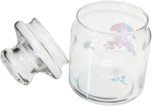 Sanrio SANRIO SAN4218-3 My Melody Glass Canister, My Melody, Storage Container, Approx. 16.9 fl oz (500 ml), Miscellaneous Goods, Sanrio Goods, Gift, Present, Made in Japan