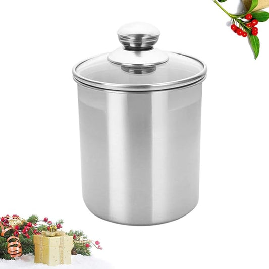 DOITOOL Sealed Cans Food Storage Bottle Coffee Beans Storage Tank Snacks Container Home Kitchen Tool - 4.92x4.92x8.66 Inch