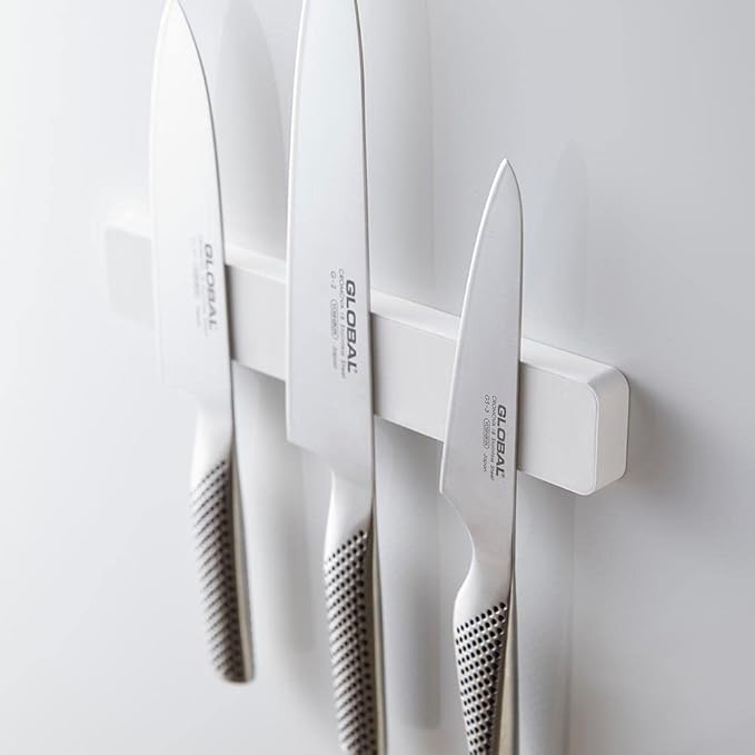 山崎実業(Yamazaki) KT-TW LR W25 WH Knife Holder, 約W25XD1.7XH4cm, wht