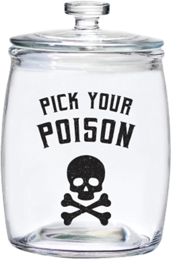 10 Strawberry Street Pick Your Poison Glass Jar with Lid