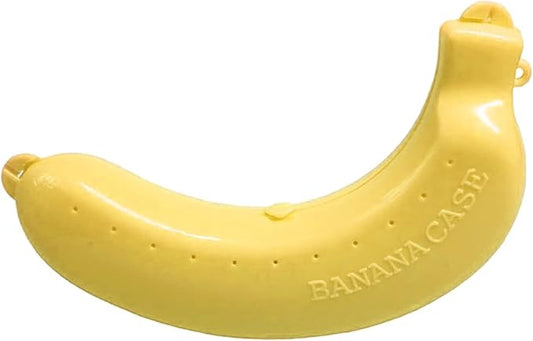 Yellow Banana Storage BPA-Free Outdoor Travel Case,Keep Fresh Banana Keeper and Protector, Cute Banana Carrier Storage Box for Picnic Camping,Food Containers