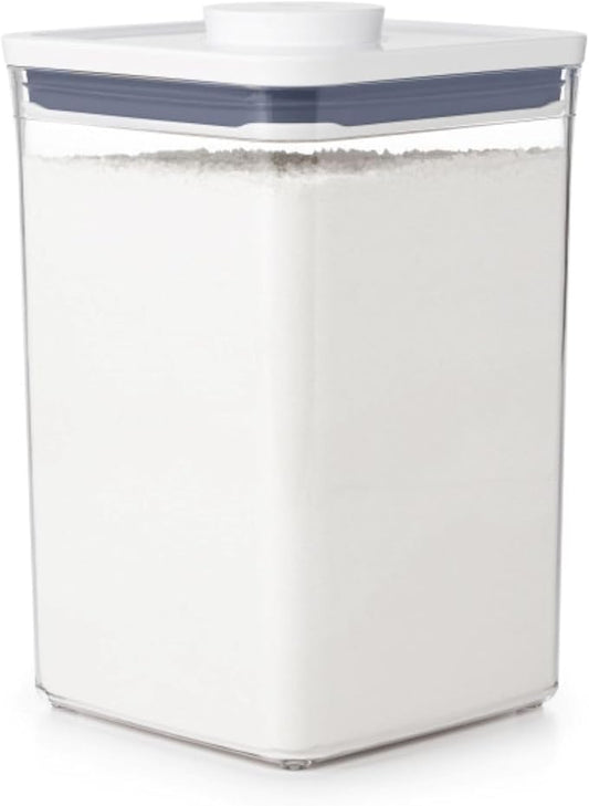 OXO Good Grips POP Container - Airtight Food Storage - Big Square Medium 4.4 Qt Ideal for 5lbs of flour or sugar