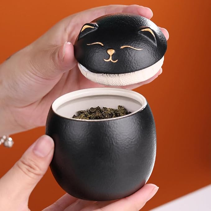 Luxshiny Ceramic Jar - Dried Fruit & Cookie Jar, Food Storage Containers, Effortless Travel