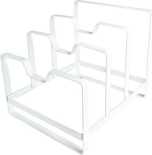 Kitchen Spaces Pot and Pan Organizer, White