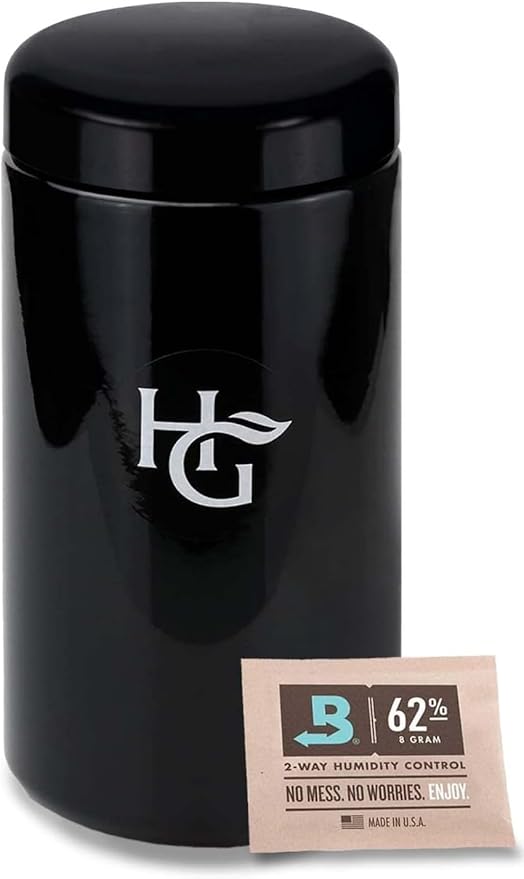 Herb Guard - 1 Oz Airtight Container and Smell Proof Jar (500 ml) 2 Way 62% Pack Keeps Goods Fresh for Months