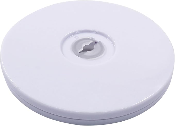 Small Mini Turntable Organizer 4 Inch, White Acrylic Rotating Turntable Platter Swivel Plate Tray for Pantry Cabinet Spice Rack Cake Table Makeup