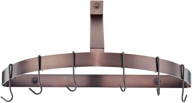 Cuisinart Chef's Classic Half-Circle Wall-Mount Pot Rack, Oil-Rubbed Bronze
