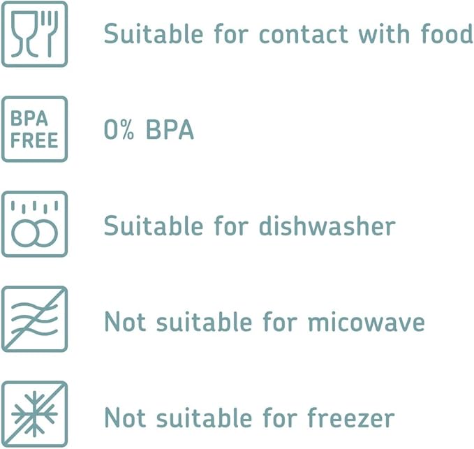 Mepal Omnia Food Storage Box with Lid Set of 3 | 17oz/500ml | Ideal for Cold Cuts, Cheese, and More | Stackable design | Nordic White | BPA-Free | Made in Holland