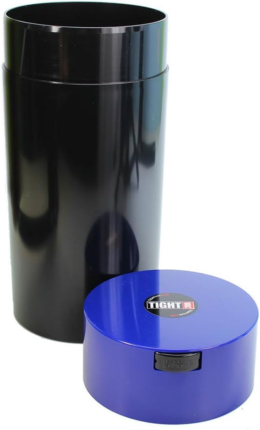 Tightvac - 5oz to 24 Ounce - Patented Airtight Container | Multi-use Vacuum Container Works as Smell Proof Containers for Herbs and Dry Goods. Blue Black