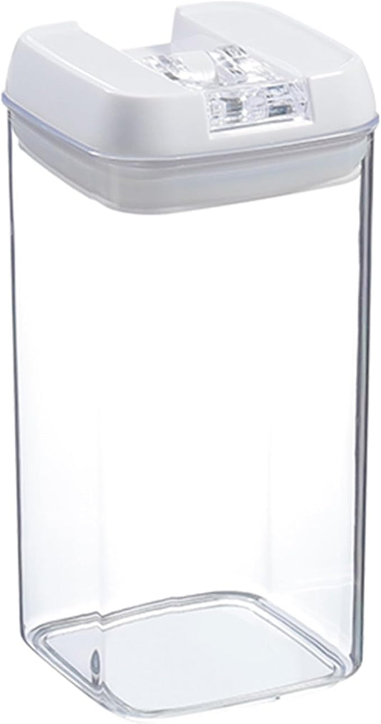 8.6Cup Sealed Food Storage Container, Fridge Organizer Bins with Venting Mechanism for Kitchen, Freezable Airtight Leak-Proof Stackable Plastic Clear