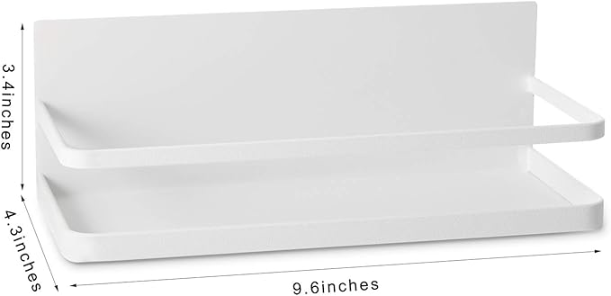 Magnetic Spice Rack Single Tier Refrigerator spice organizer Shelf, Easy to Install The Side of the Refrigerator