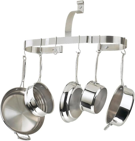 Cuisinart Oval Wall Pot Rack, Brushed Stainless